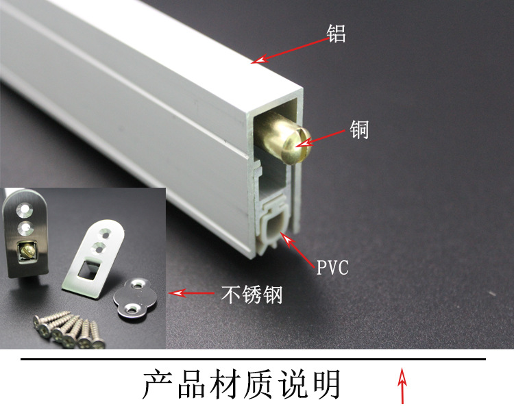 乐朗五金RDA-31 新型铝型材隔音密封条