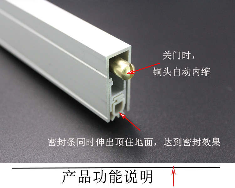 乐朗五金RDA-31 新型铝型材隔音密封条