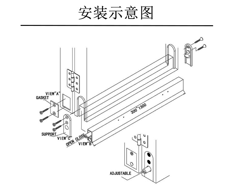 乐朗五金RDA-31 新型铝型材隔音密封条