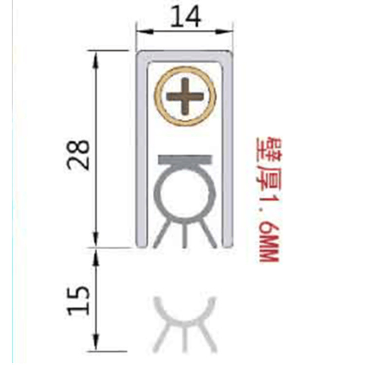 乐朗五金门底防尘器