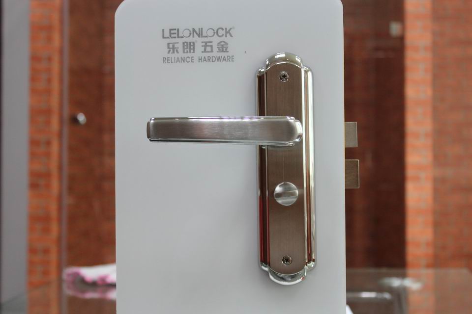 Luxury Hollow Stainless Steel Door Lock with Plate