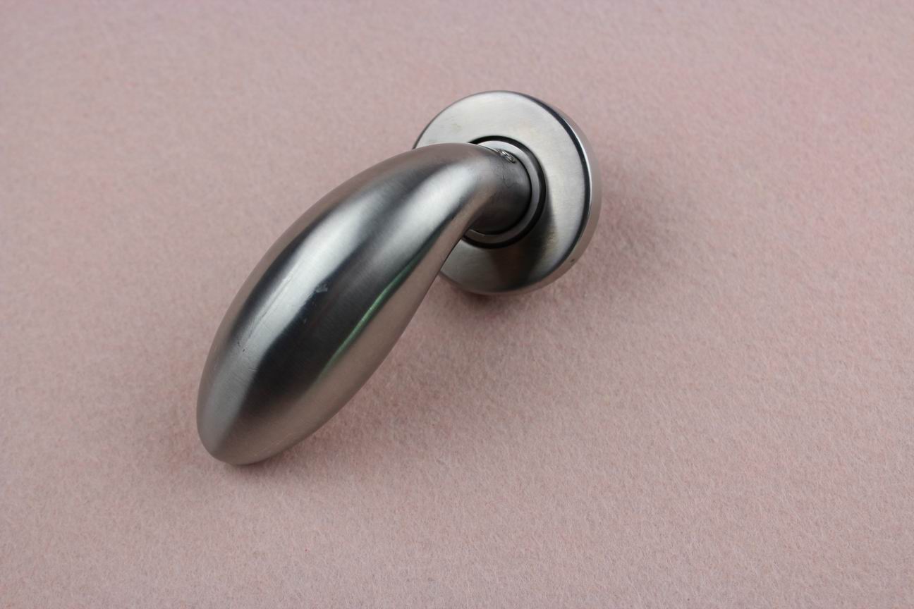 Modern door handle with knob with high quality stainless steel for wooden door