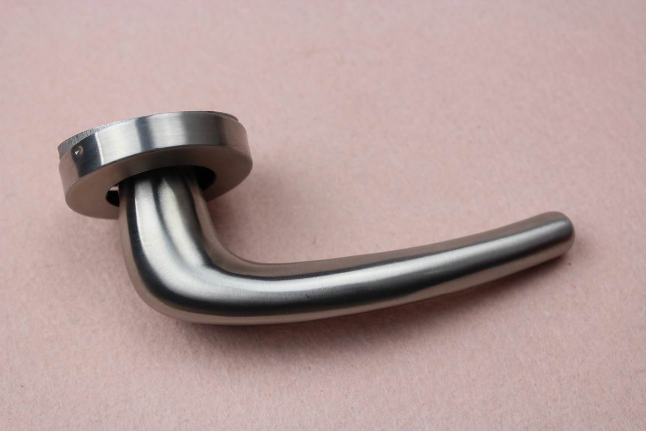 Factory Satin Stainless Steel Entry Lever Handle Out Gate Handles