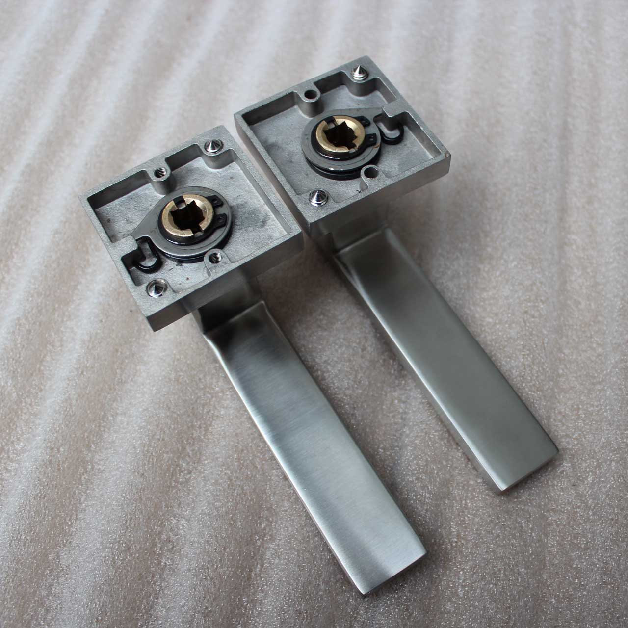 Ironmongery Door handle square Design solid stainless steel door lever handle