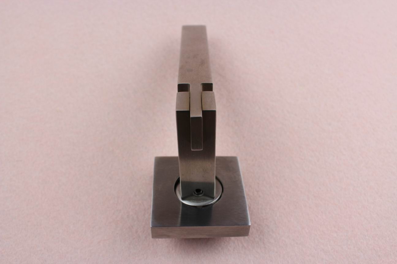 square shape solid type stainless steel material lever door lock handle