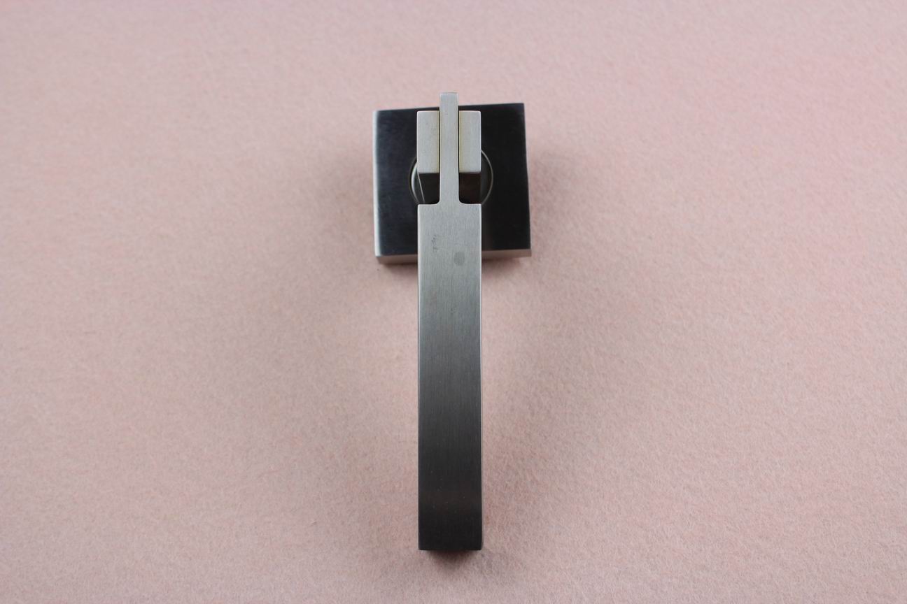 square shape solid type stainless steel material lever door lock handle