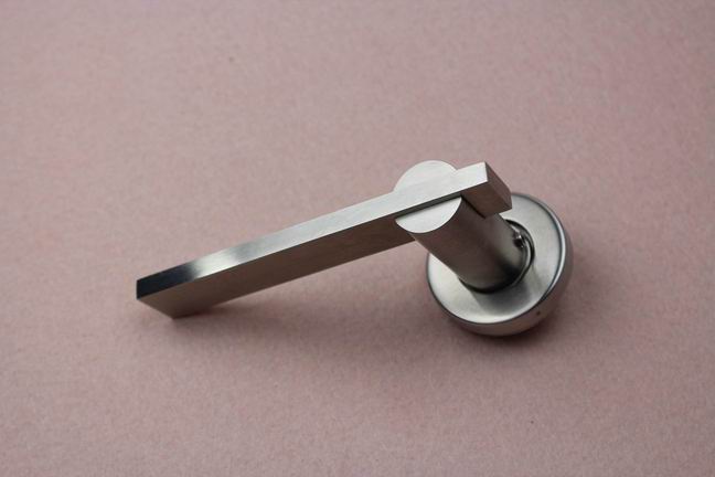 Palanca de Acero Inoxidable Stainless Steel Solid Casting Lever Handle with Rosset