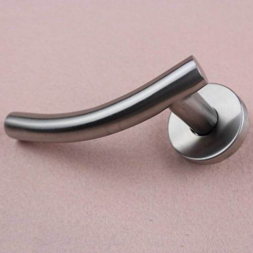 Stainless steel tubular lever door handle