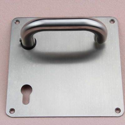 Tubular type stainless steel material Door Lever Handle with back plate