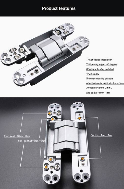 High Quality 3D Adjustable Conceal Hinge /Invisible Door Hinge