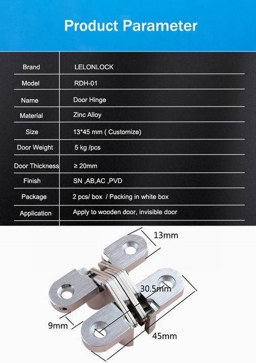 Small bearing zinc alloy cabinet concealed hinge for cabinet