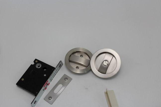 Round design keyed Zinc alloy mortise door lock for moving sliding door