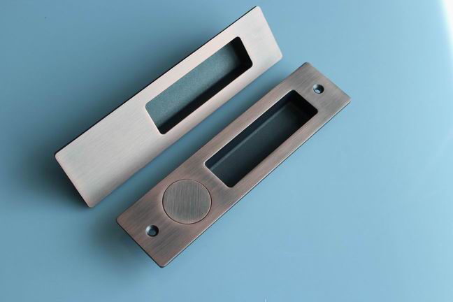 The latest invisible door lock of zinc alloy square entrance sliding door lock