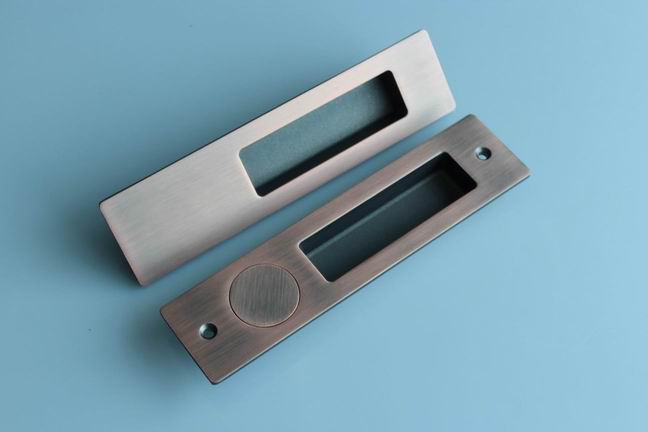 The latest invisible door lock of zinc alloy square entrance sliding door lock