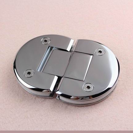 Chrome brass circular pin shower door hinge 135 degree glass to glass hinge