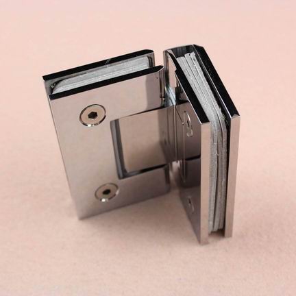 Chrome finish brass Glass Shower Door Hinge, Shower Hinge with high tightly connection