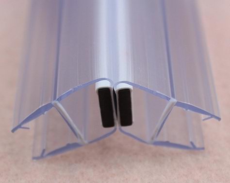 PVC Material Magnetic and Rubber Shower Door Sealing Strip
